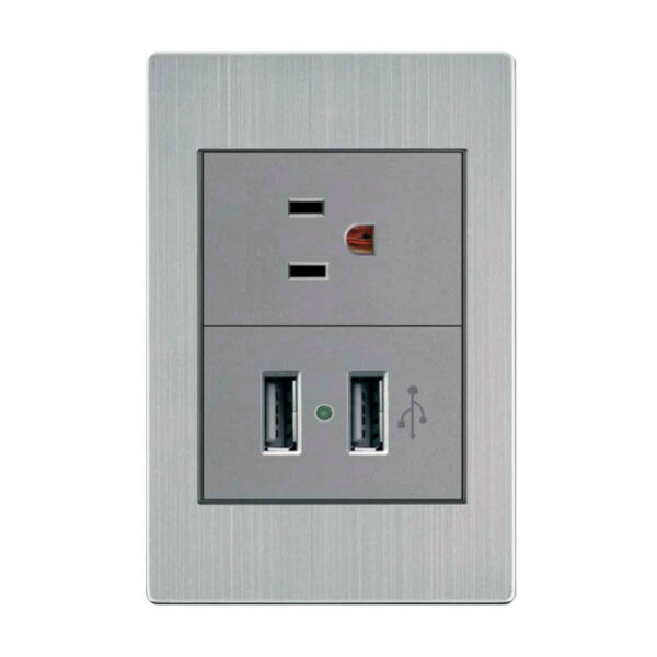 Placa de Contacto y 2 salidas USB (Tipo A y Tipo C)