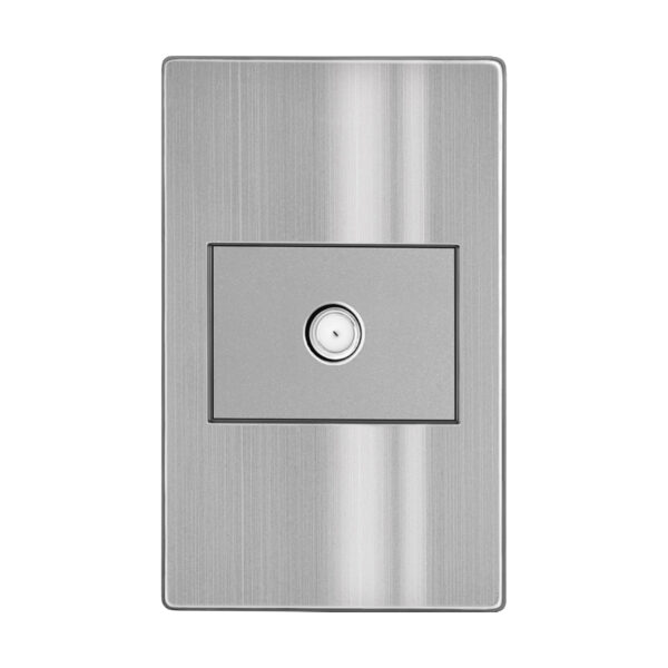 Placa de contacto coaxial para televisión